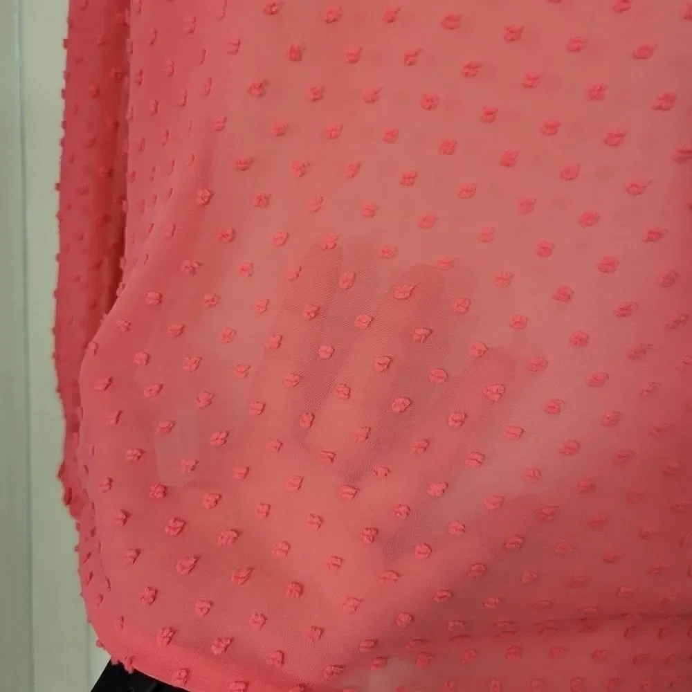 J. Crew Dots Rose/Pink Long Sleeves Sz 2